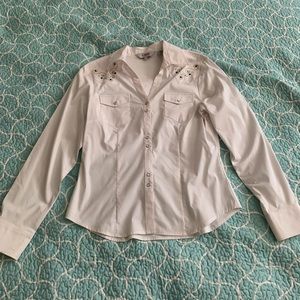 Retro Bejeweled Button Up